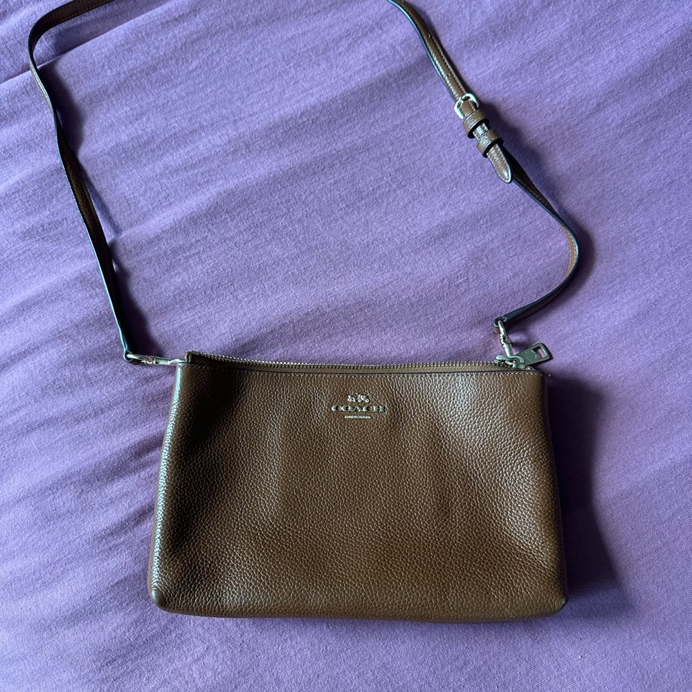 Coach Brown/Dark Camel Crossbody Bag